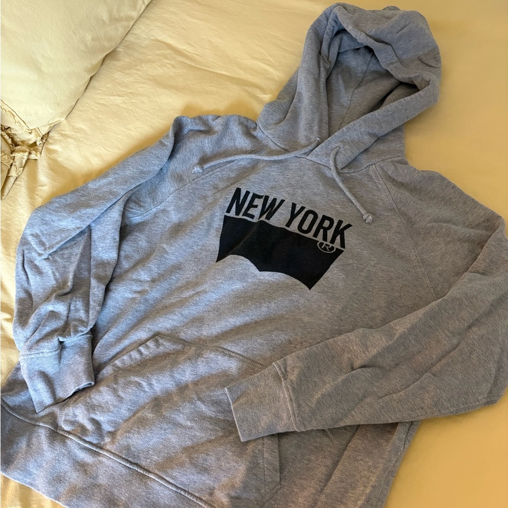 Levi's Gray Hoodie with New York Graphic